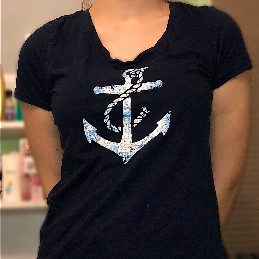 Caribbean Joe Anchor T-shirt size medium